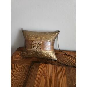 Pillow Purse 1920s 1930s Copper And Brass Art Deco  Handbag